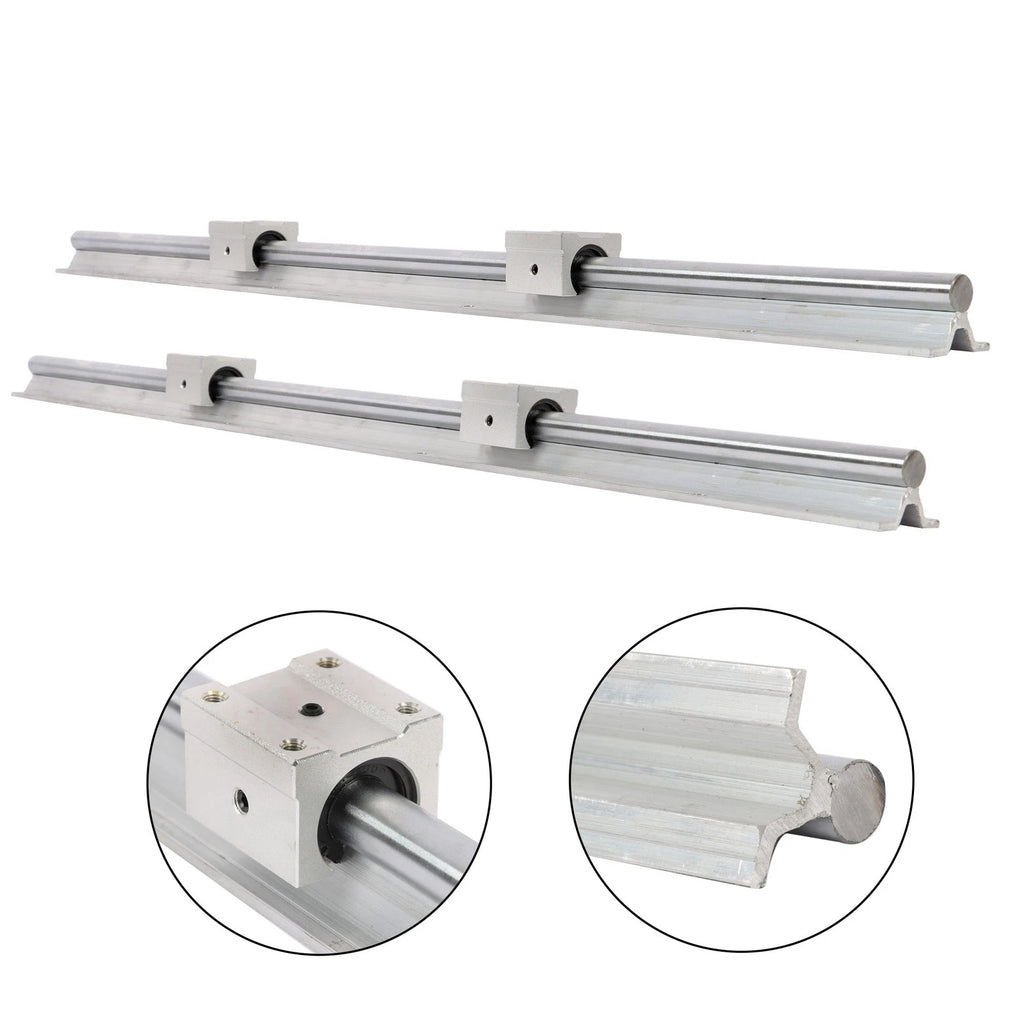 Set of 4 SBR16UU Carriage Bearing Blocks for Linear Motion Systems