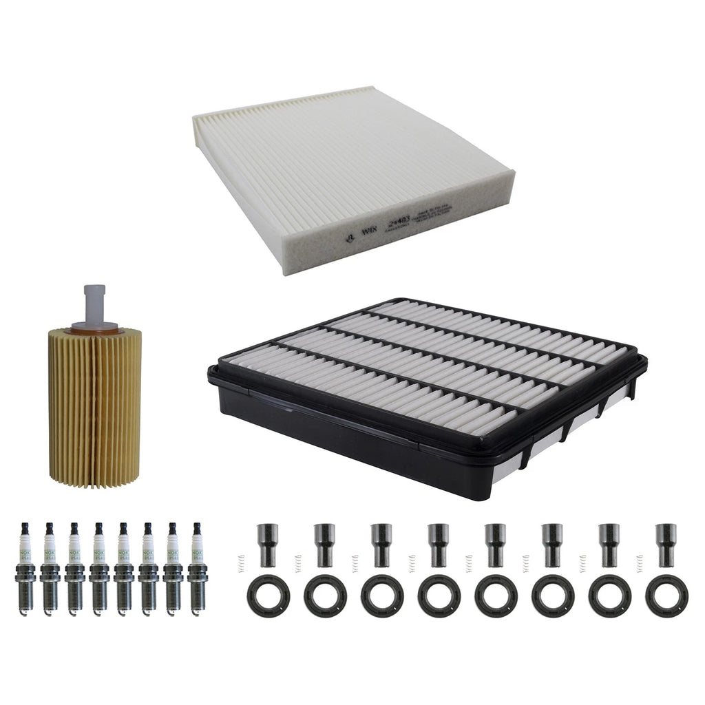 Tune Up Kit with NGK 8 Spark Plugs & Boots for Land Cruiser LX570 Tundra (2007–2021)