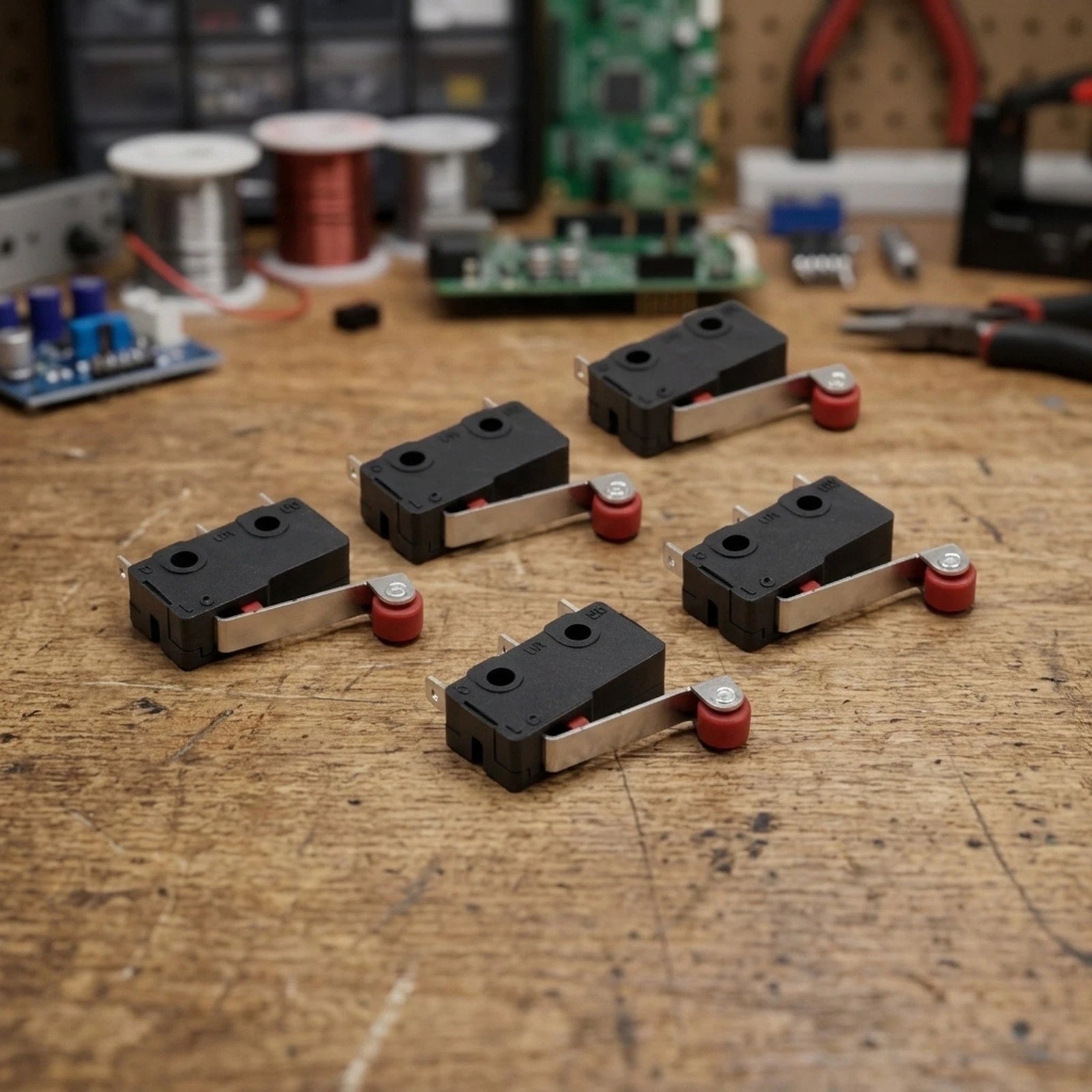 Pack of 5 Door Switches for - Self Reset Mechanism