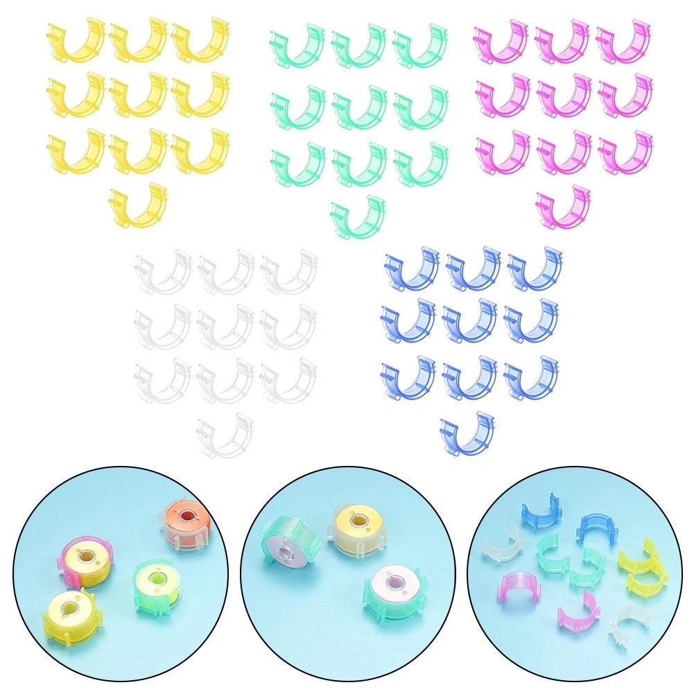 Set of 10 Bobbin Clamp Holder Clips for Sewing Machines
