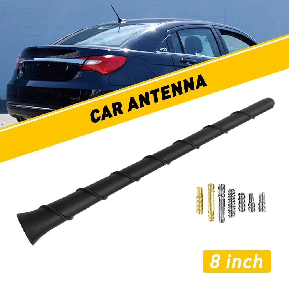 Stealth FM AM 8in Radio Stereo Antenna Replacement for Truck Motorcycle Car Boat
