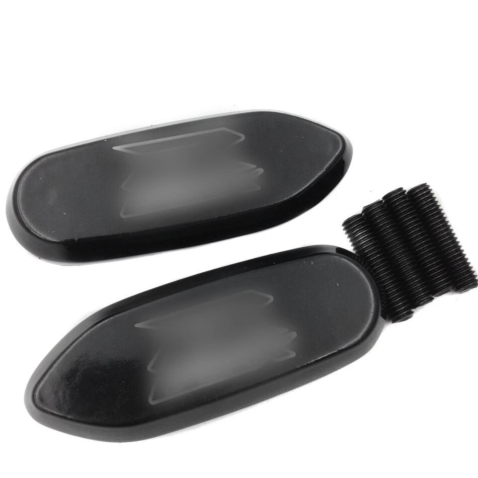 Mirror Block Off Base Plates for Suzuki GSX-R 600 750 1000 (2006–2008) Black