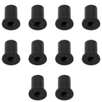 Pack of 10 M4 Rubber Well Nuts for Fairing & Screen Fixing - 8mm Hole