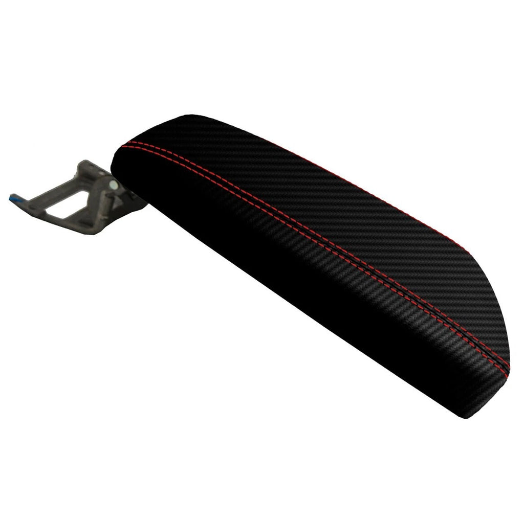 Center Console Armrest Cover for Kia Optima (2011–2015) Red Stitch