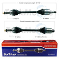 Set of 2 Front CV Axle Shafts for Tesla Model S AWD (2014–2018)