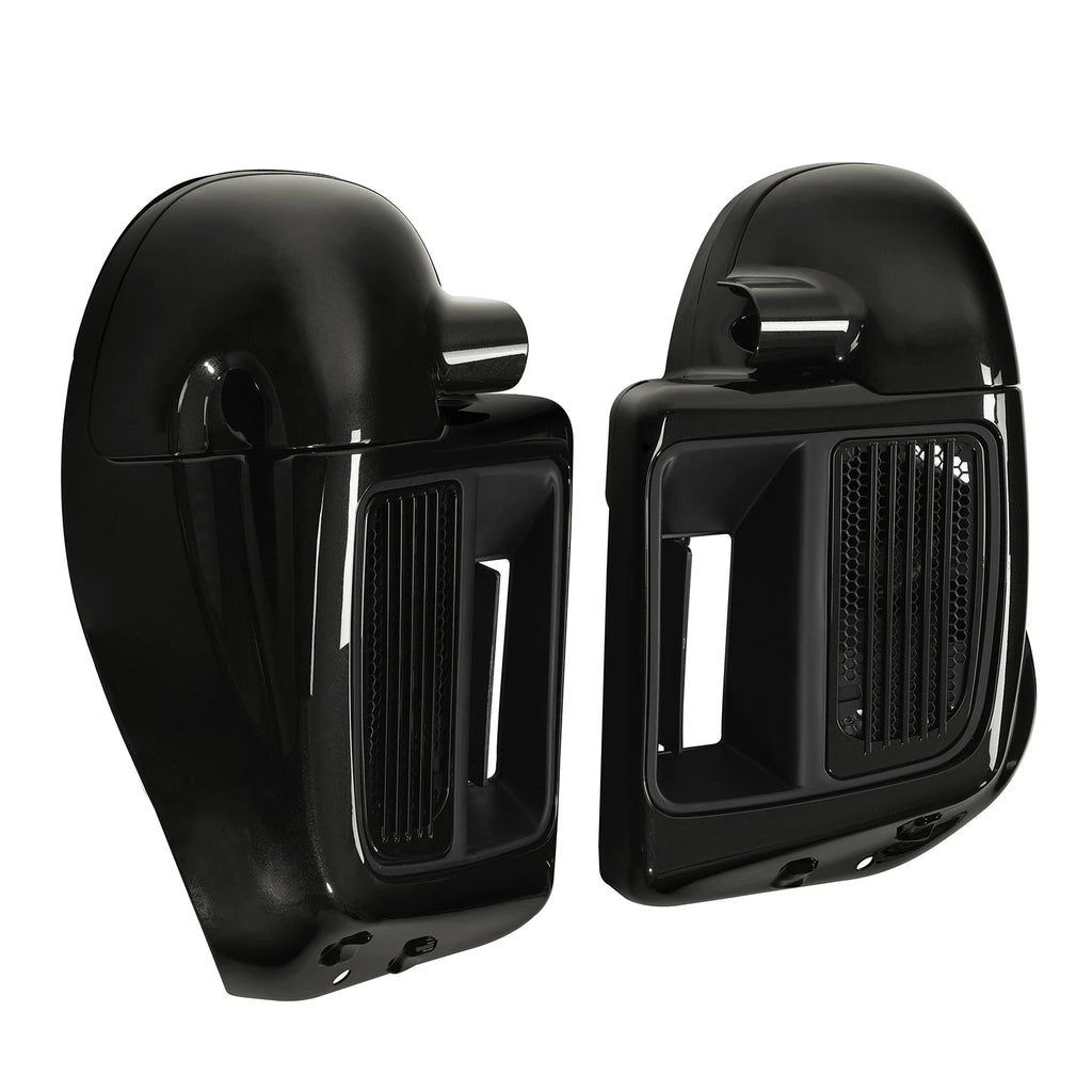 Lower Vented Fairings for Harley Electra Glide, Street Glide (2014–2024) Black Quartz