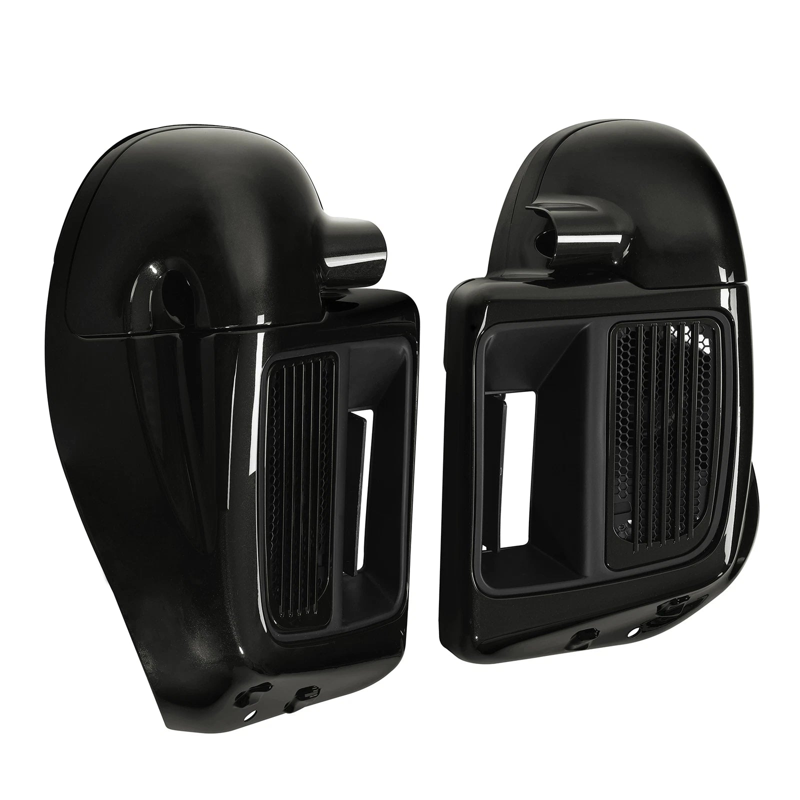 Lower Vented Fairings for Harley Electra Glide, Street Glide (2014–2024) Black Quartz