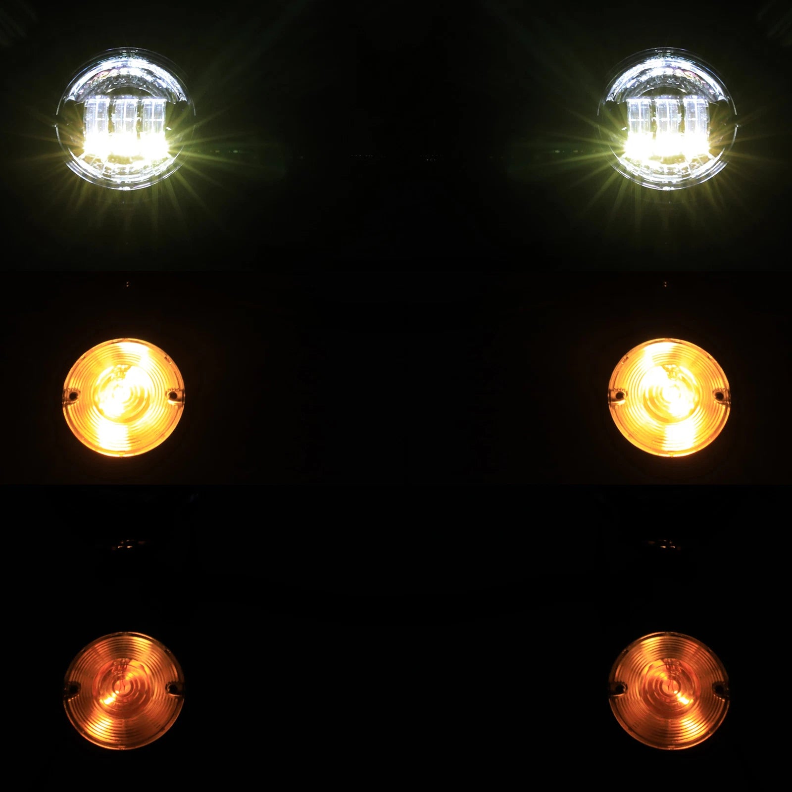 Set of 2 LED Spot Passing Lights for Harley Touring (2014–2024)