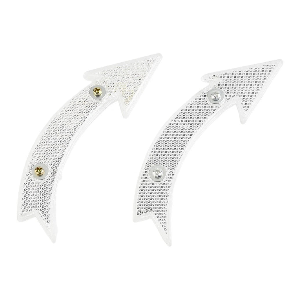 Set of 4 Yellow Bike Reflectors for Universal Use (No Tools Required)