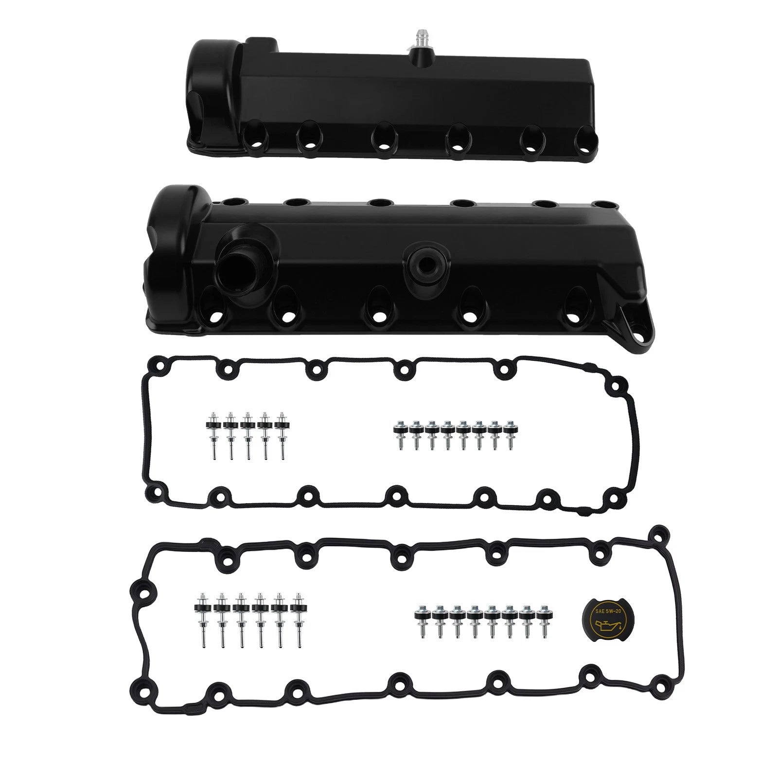 Aluminum Valve Cover Set for Ford Lincoln 4.6L 5.4L V8 (1997–2004) 7C2Z6582A