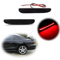 Smoked Lens Red LED Rear Bumper Side Reflector Lights for Ford Mustang (1994–1998)