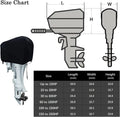 Outboard Motor Engine Cover for Universal 100-150 HP (Black)
