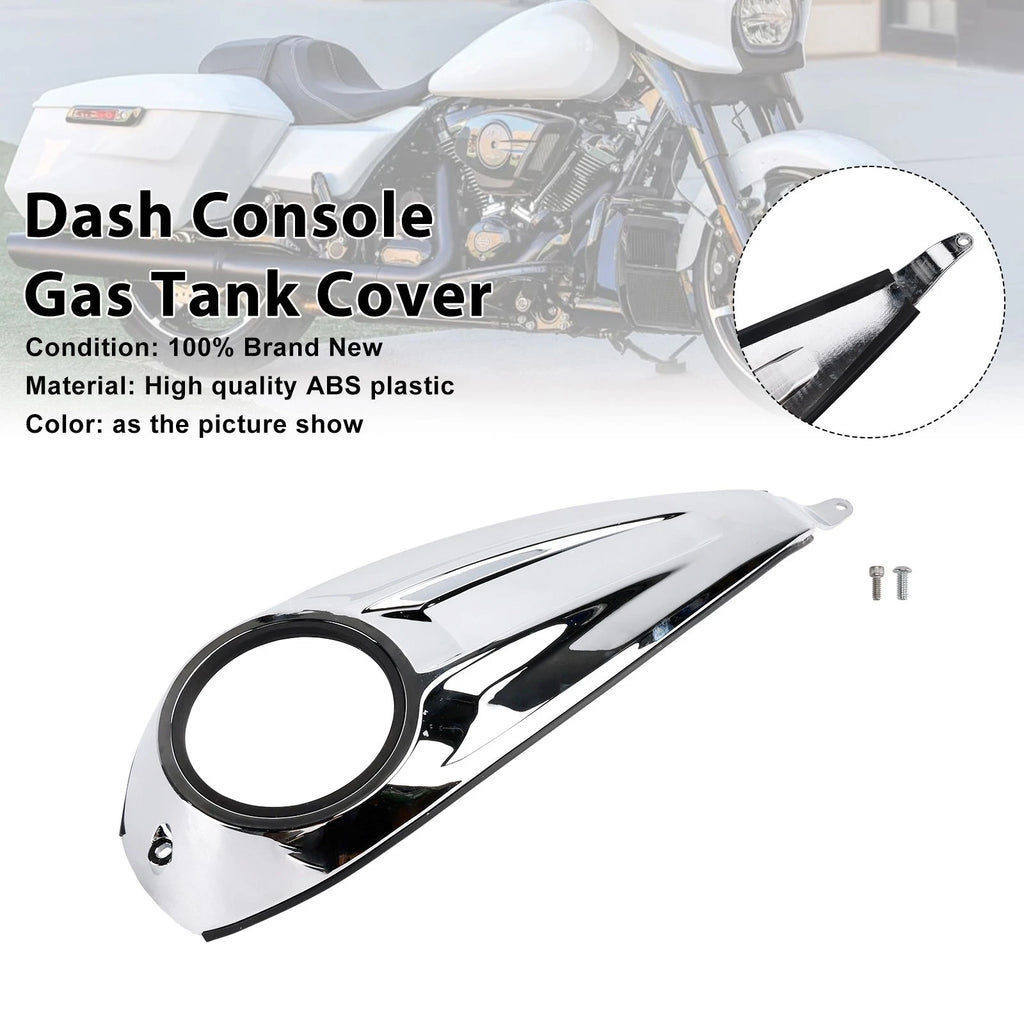 Dash Console Gas Tank Cover for Harley Touring Road Glide / Street Glide (2023–2025) Chrome