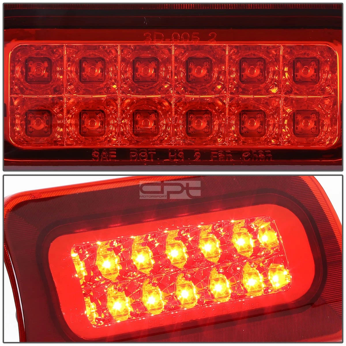 2X LED Third Brake Light for Chevy S10/GMC Sonoma (1994–2003)