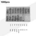 1000pcs Stainless Steel Screw Set for Eyewear and Jewelry Repair