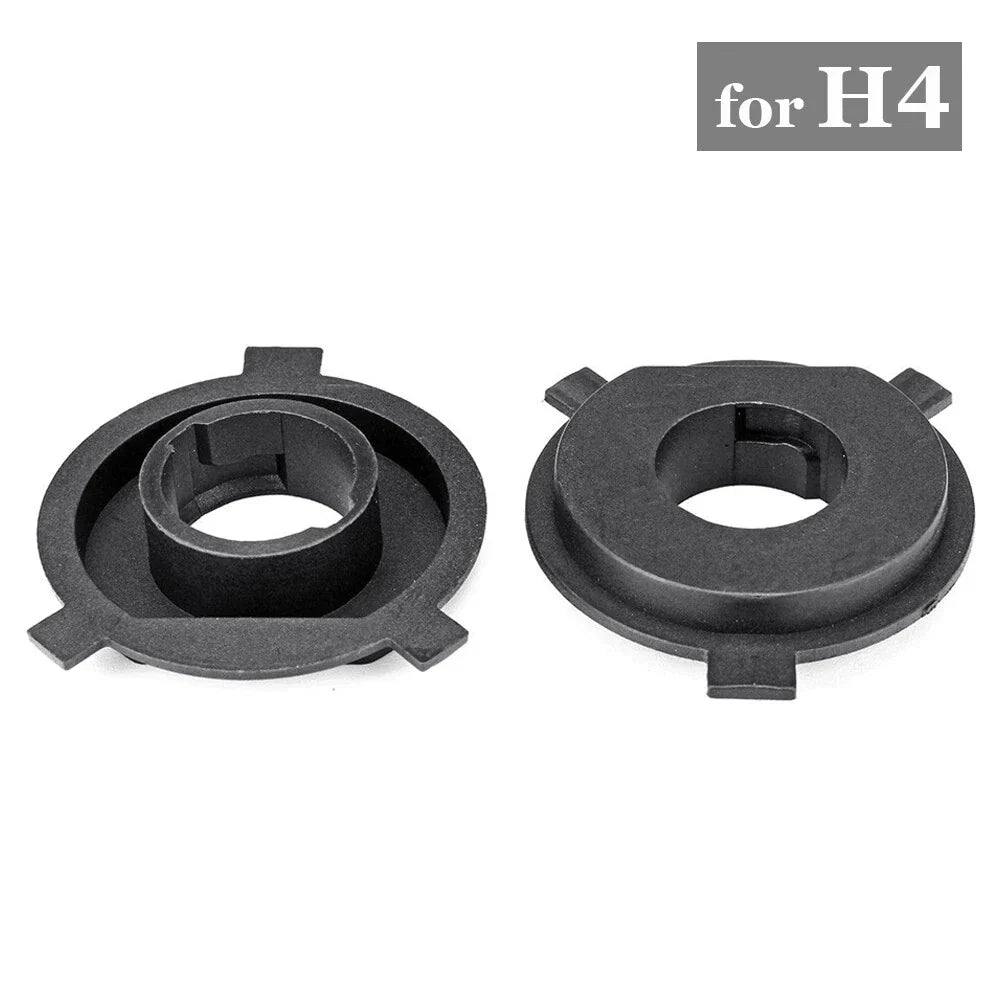 2 x H4 LED Car Headlight Bulb Base Adapter Socket Retainer Holder for Cars