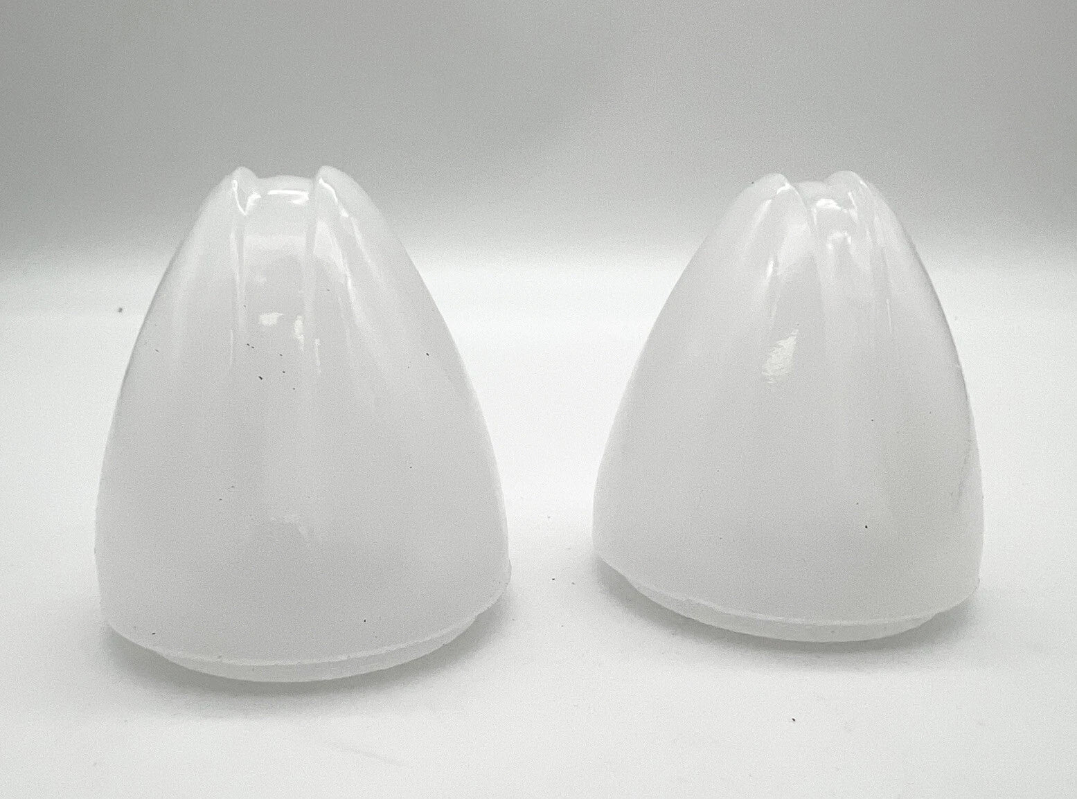 Parking Light Lenses Milky Glass Pair for 1937–1939 Chevy Passenger Car