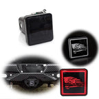 Smoked LED Brake Reverse Lamp for Trailer Towing Hitch Cover 2" Receiver