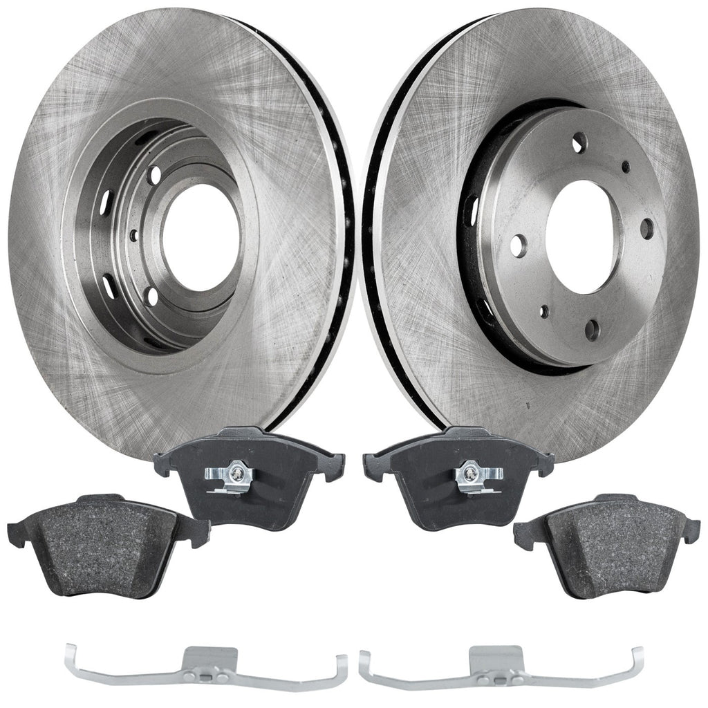 Brake Disc and Pad Kit for Volvo S40 (2004–2011) Front Left & Right