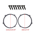 7" Headlight Mount Bracket Ring Black for Jeep Wrangler JK (2007-2018)