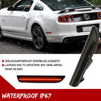 Red LED Smoked Rear Bumper Side Marker Lamps for Ford Mustang (2010–2014)