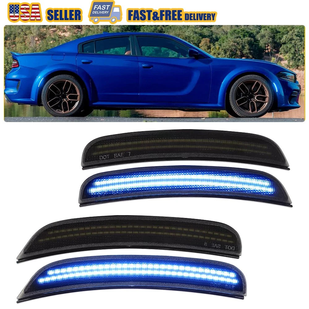 Set of 4 LED Side Marker Lights for Dodge Charger (2015–2023)