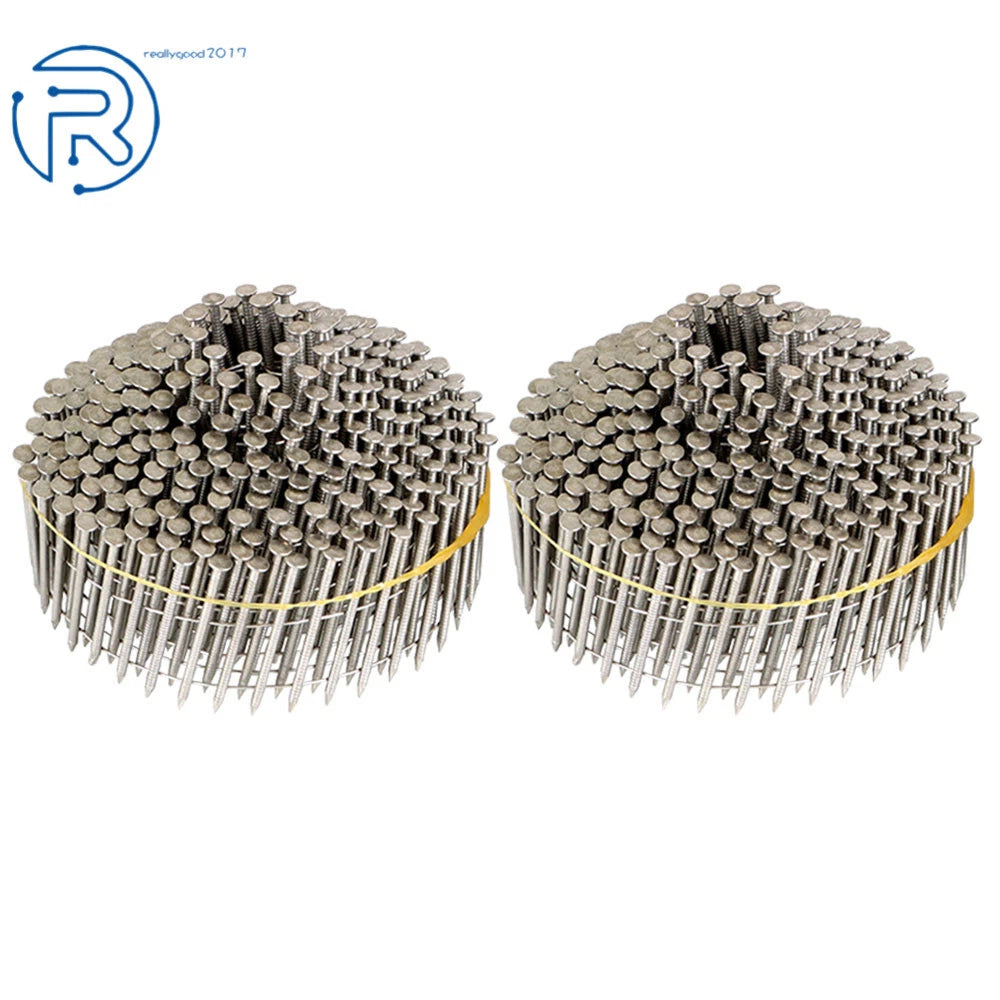 Set of 1200 Stainless Steel Siding Nails 1-3/4”×.09” Ring Shank
