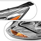 Set of 2 Chrome Headlights for Ford Focus Sedan Hatchback (2012-2014)
