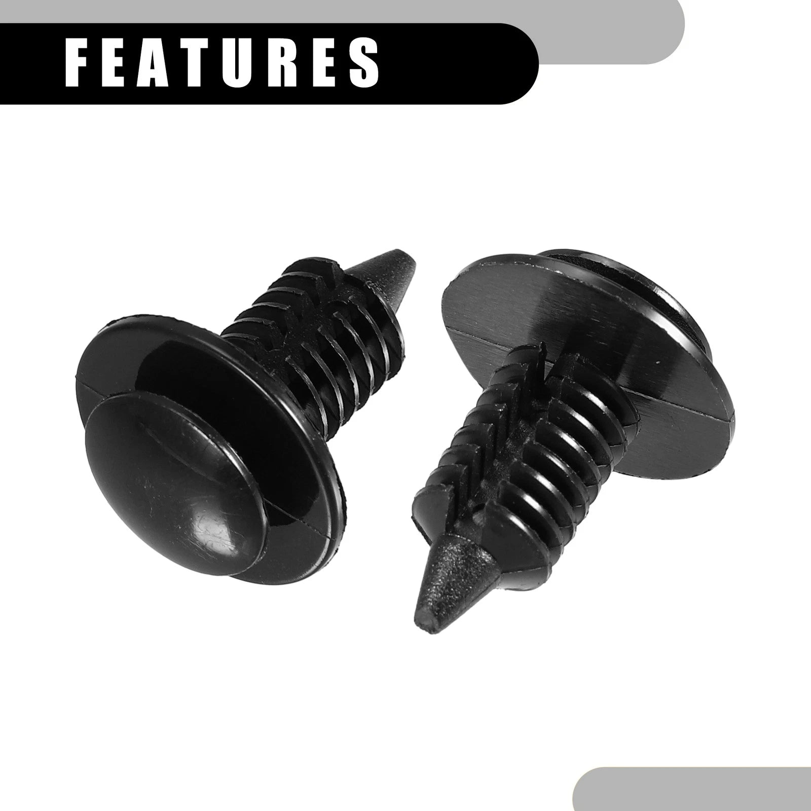 25 Pcs Door Panel Clips No. 6505878AA for Dodge Ram 1500 (2001) Black