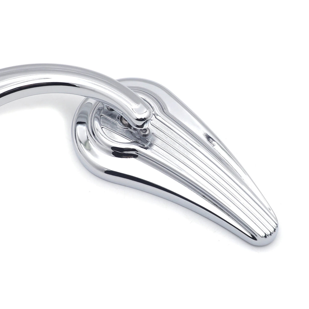 Flame Side Mirrors for Harley (1984–2014) Chrome
