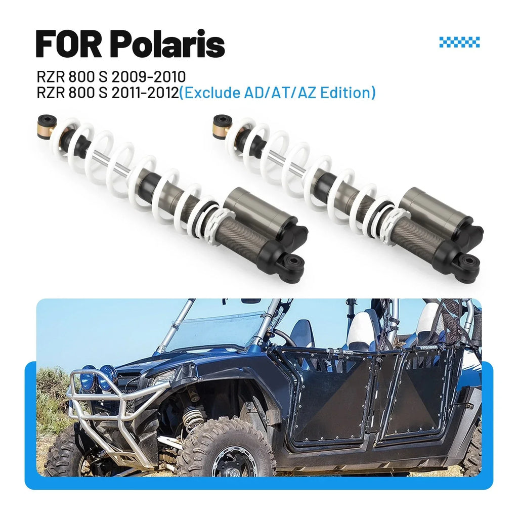Front Air Shocks Absorbers 2pcs/set for Polaris RZR 800 S (2009–2012)