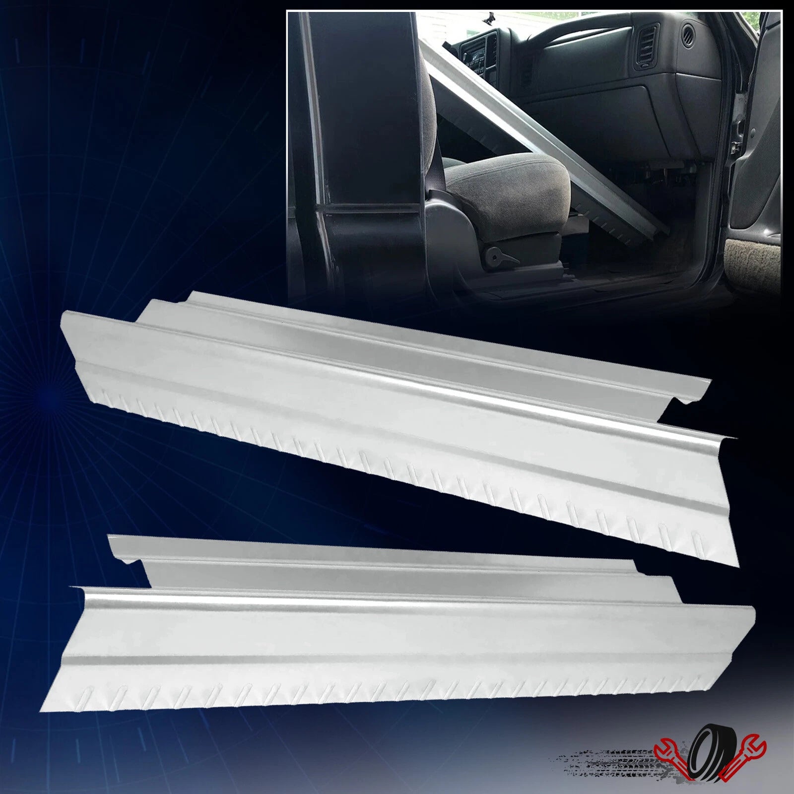 Set of 2 Outer Rocker Panels for Silverado Sierra (1999–2007)