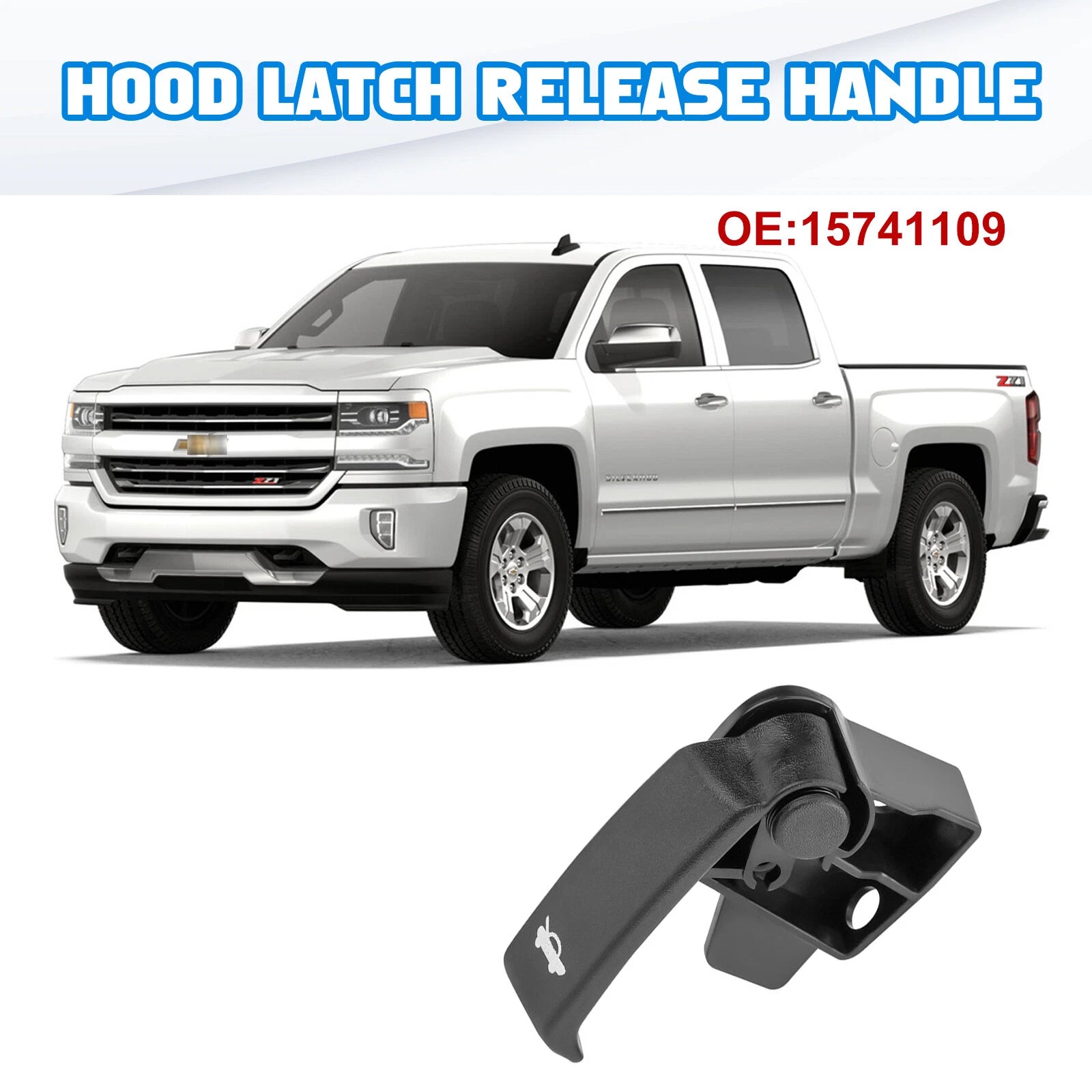 Hood Release Pull Handle for Chevy Tahoe Suburban Yukon (1999-2006)