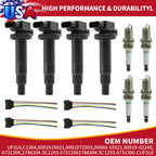 Ignition Coil & Spark Plug Set for Toyota Scion XA XB (2004–2006) UF316 90919-02240