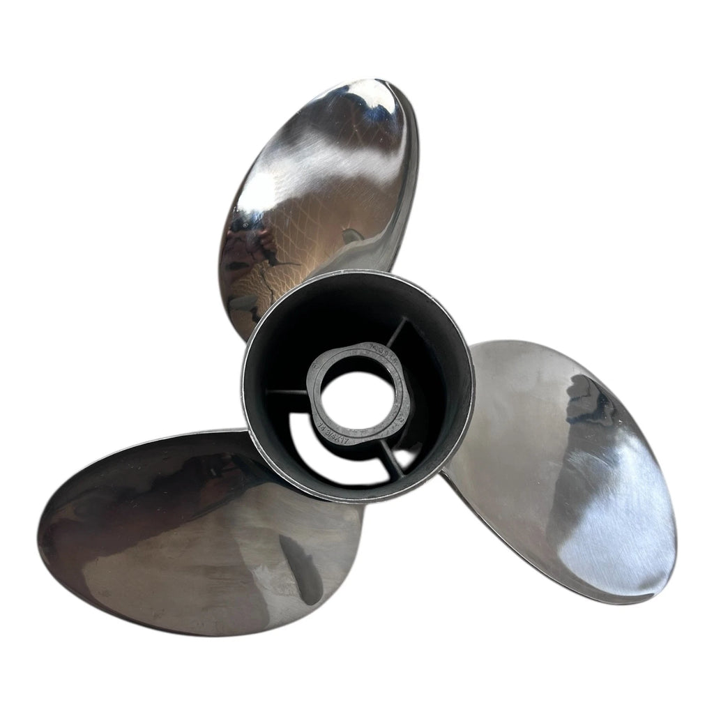 3X 14 3/4 x 17LTR Viper Stainless Steel Propeller for Evinrude Johnson (N/A)