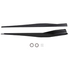 2X Black Side Skirt Extensions for Corvette C8 (2020–2024) ABS Body Panel