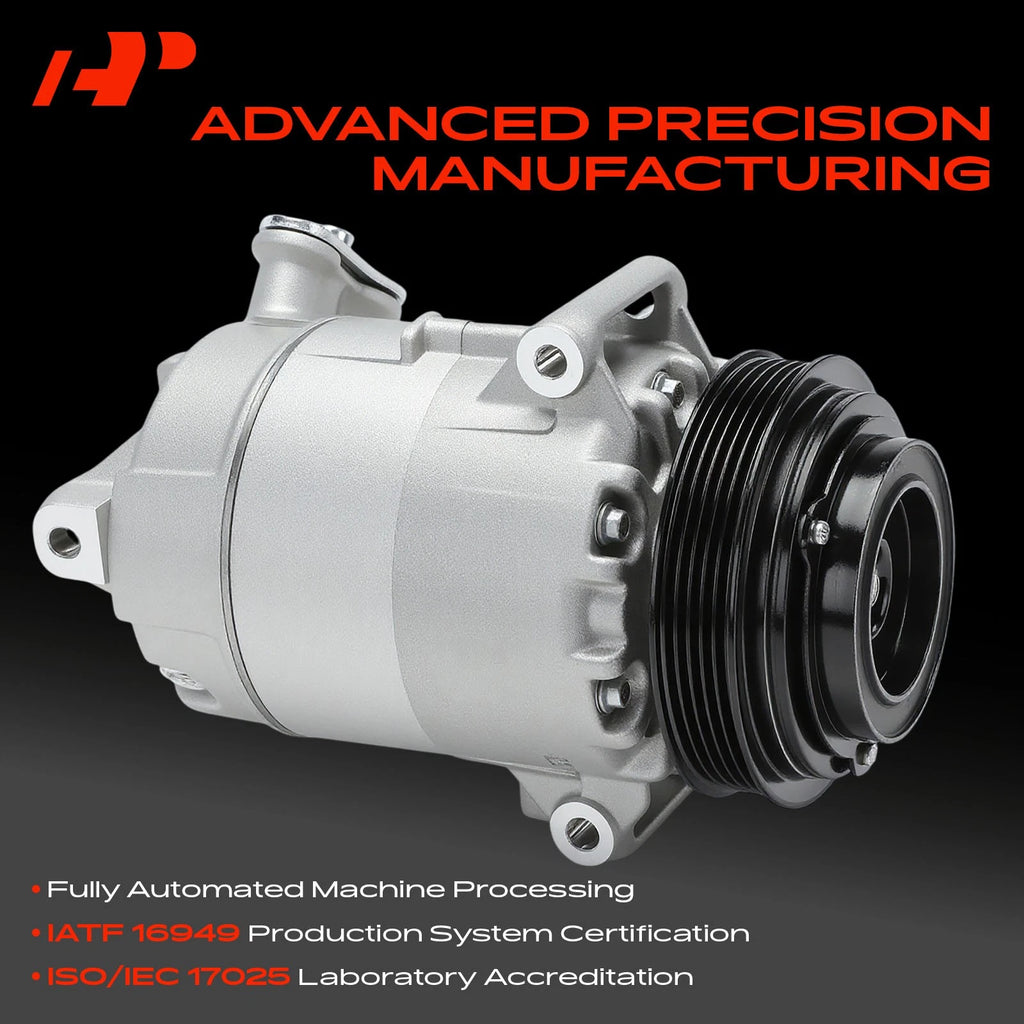 A/C Compressor with Clutch for Chevy Equinox (2016-2017) Malibu (2013-2016)