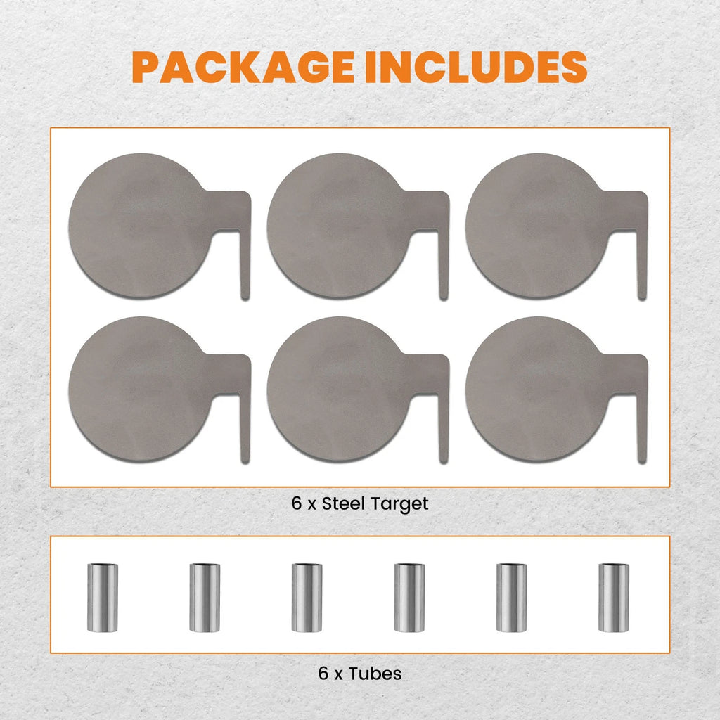 Set of 6 Shooting Pads for AR500 Steel Targets