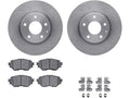 Front Brake Pad and Rotor Kit for Mazda 3 Sport (2017–2018) YQ261KV