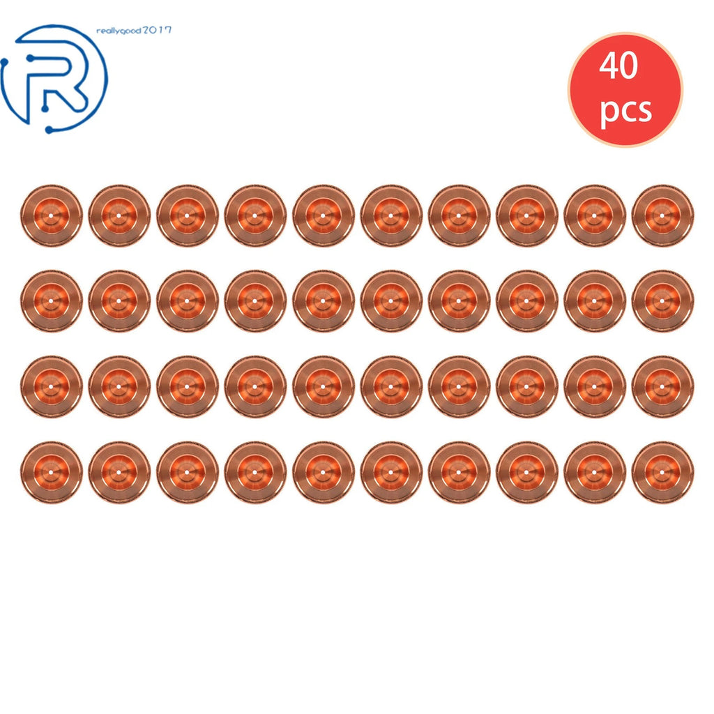 40PCS Plasma Cutting Nozzles for 45XP/65/85/105 (Compatible Models)