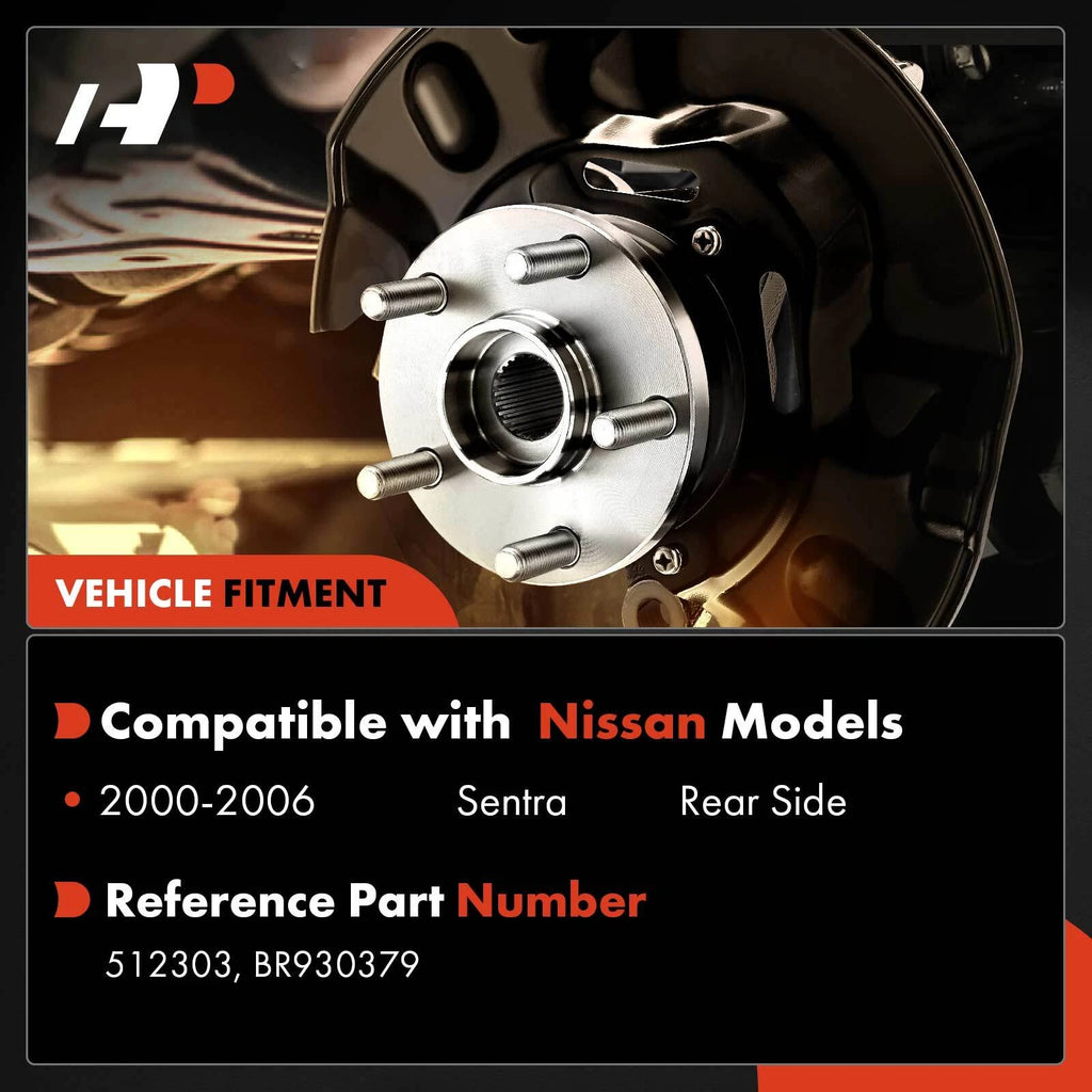 Rear Wheel Hub & Bearing Assembly for Nissan Sentra (2000–2006)