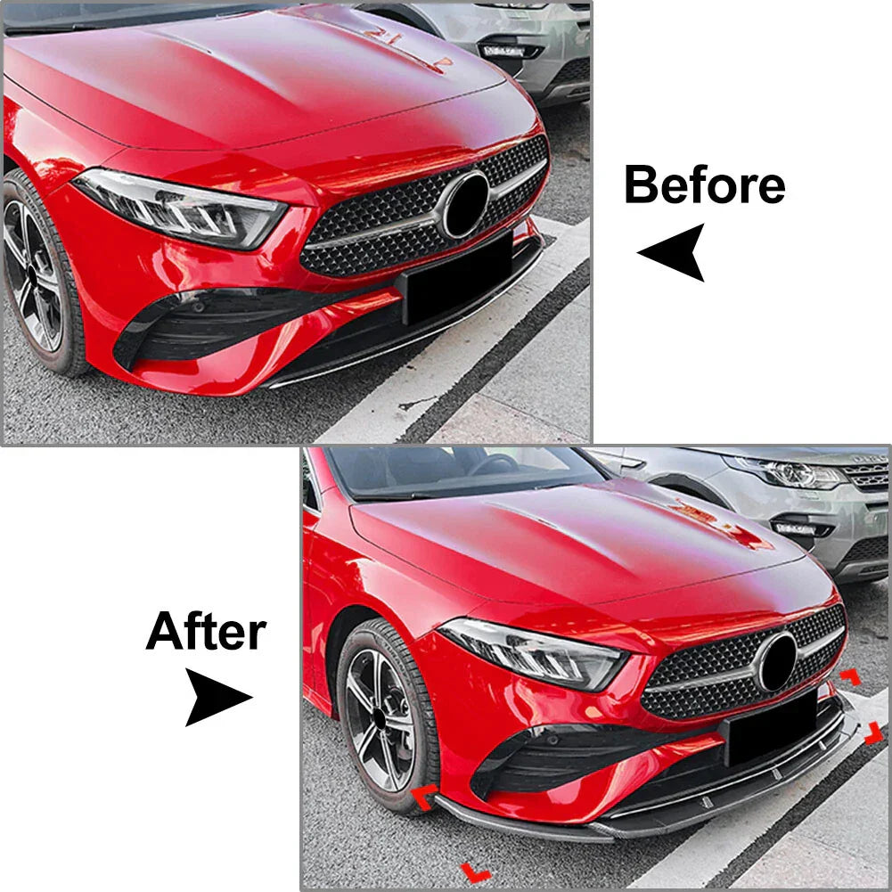 Front Bumper Splitter Lip for Mercedes Benz A Class CLA Class (2023)