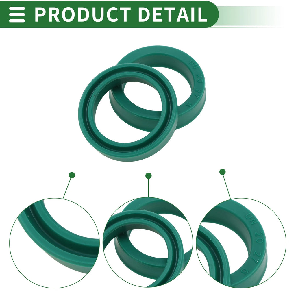 Set of 5 Oil Seal Rotary Shaft Seal 20x27x6mm High Pressure Green for Various Models