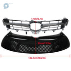 Upper & Lower Bumper Grill for Toyota Camry SE (2015–2017) Chrome 2pcs