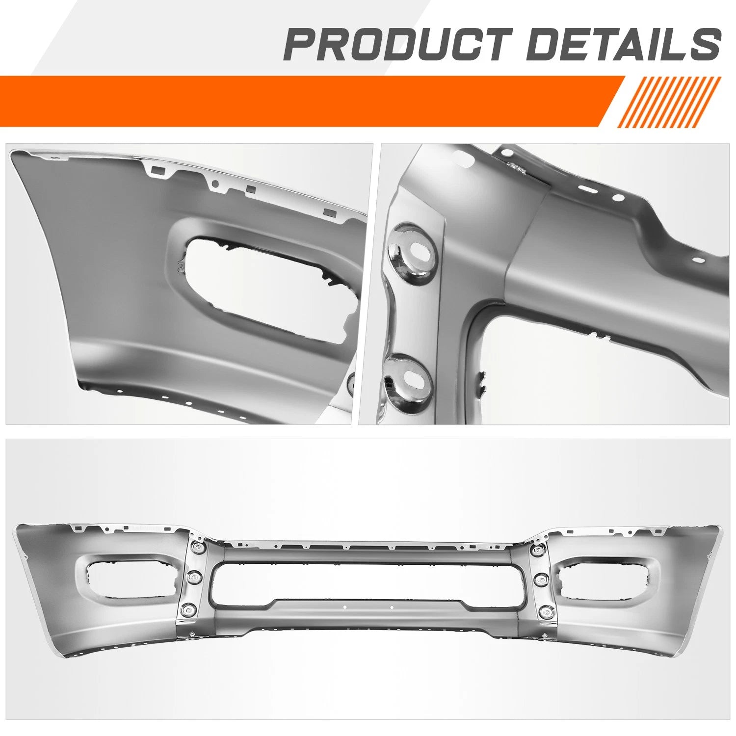 Front Bumper Protector for Ram 2500 3500 (2019–2024) OE Style Chrome