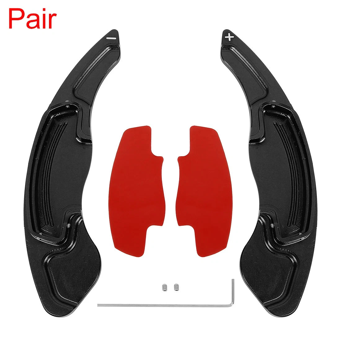 Pair Aluminum Alloy Black Shift Paddle for Honda Accord Civic (2016–2023)