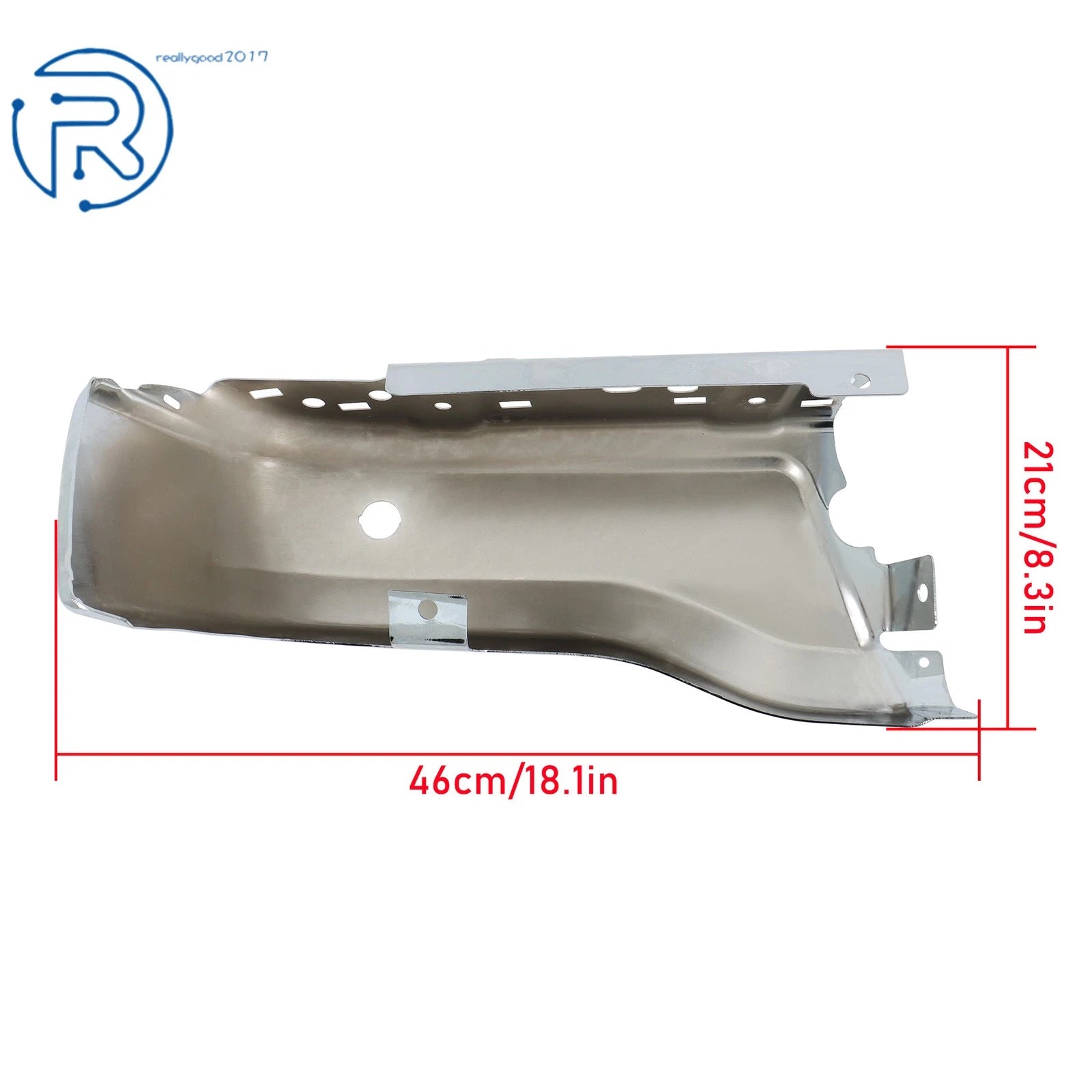 Steel Chrome Rear Bumper End for Ford Ranger (2019-2023)