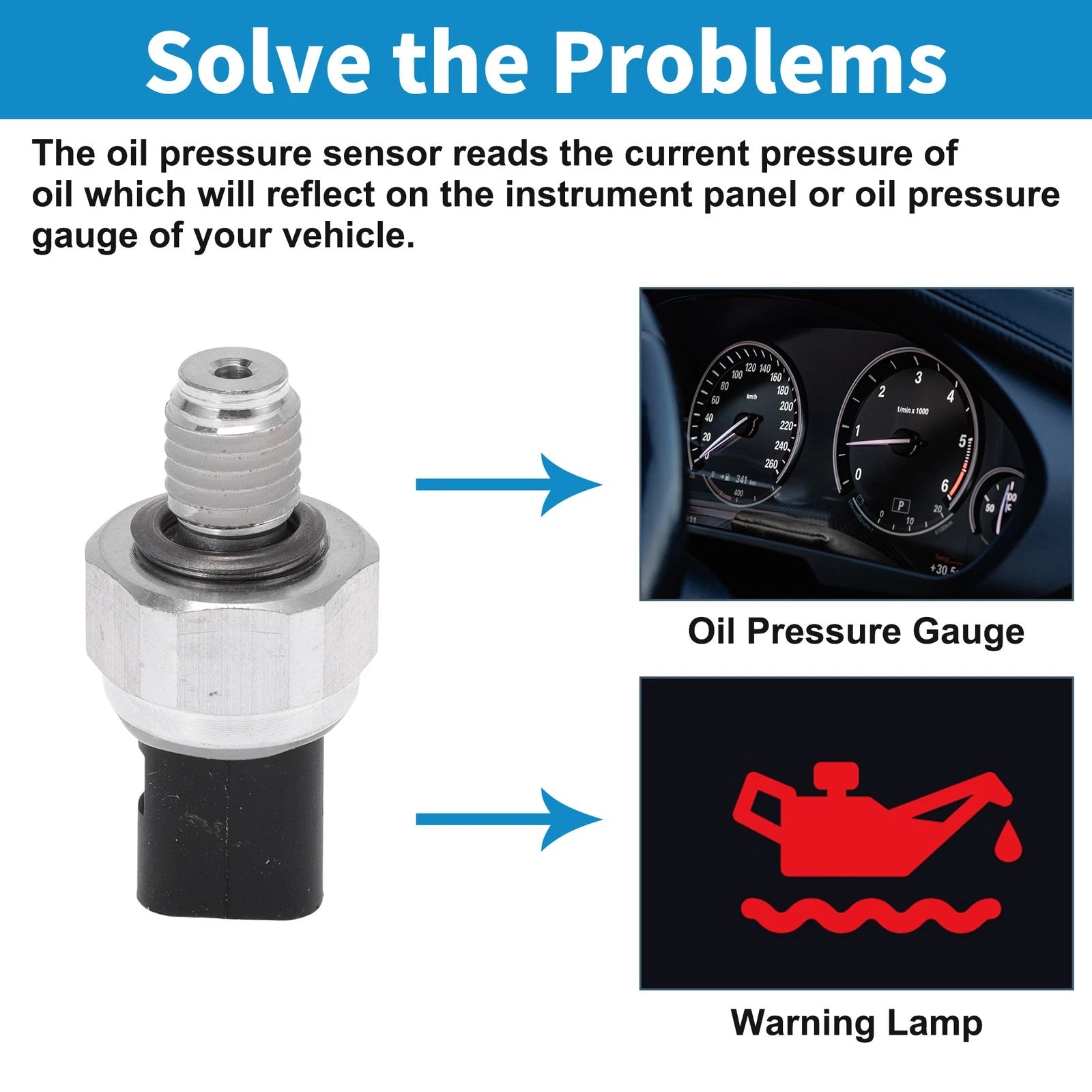 Engine Oil Pressure Sensor No.12635397/55488247 for Buick Cascada (2016–2019)