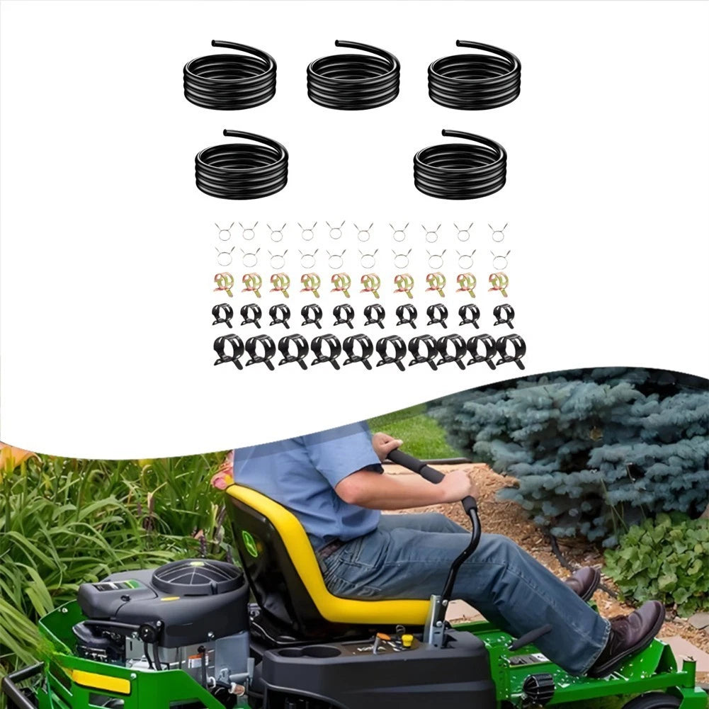 Fuel Line Kit 1 Meter with 50 Clamps for EZGO Lawn Mowers