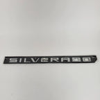Chrome Gloss Silver Nameplate Door Letter Emblem for Silverado (2007–2018)